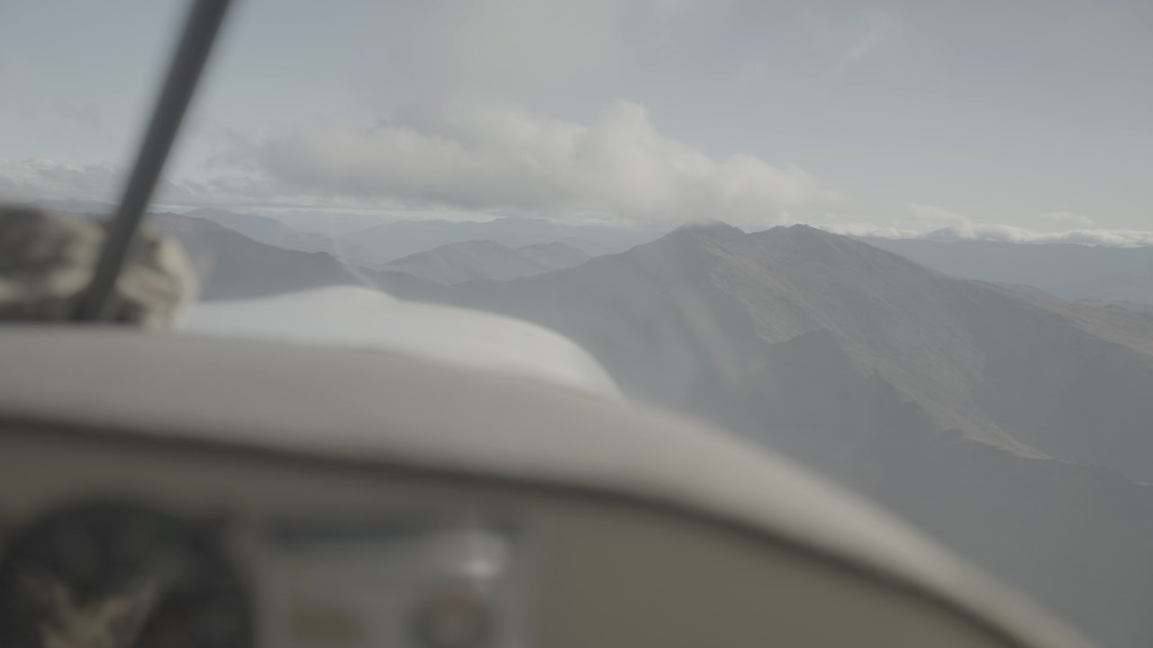 Mountain country from the air