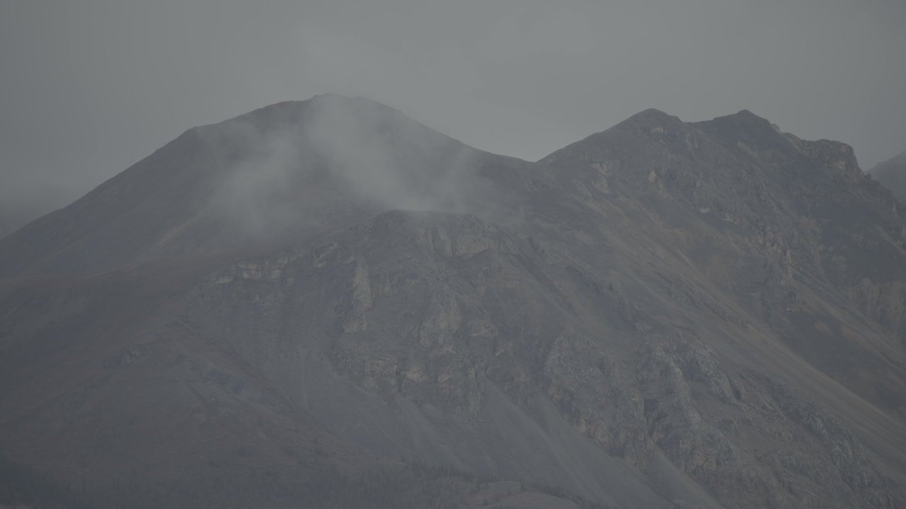 High country under cloud